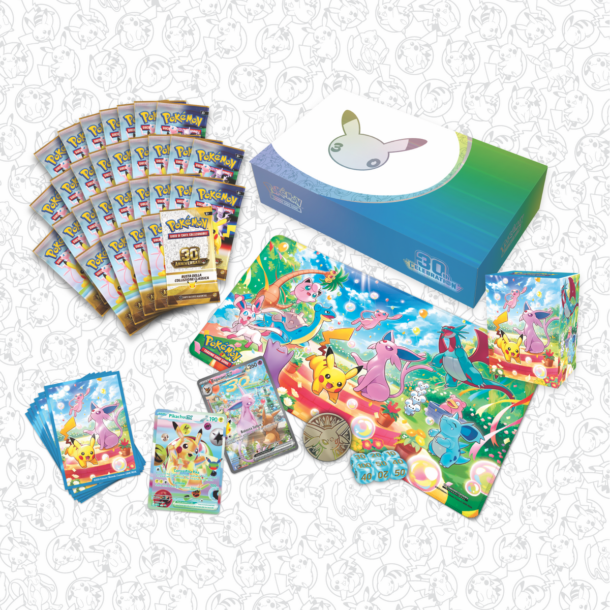 Pokémon TCG - 30° Anniversario - Collezione Ultra Premium "Giornata" con 30 bustine, carte promo e accessori (ITA)