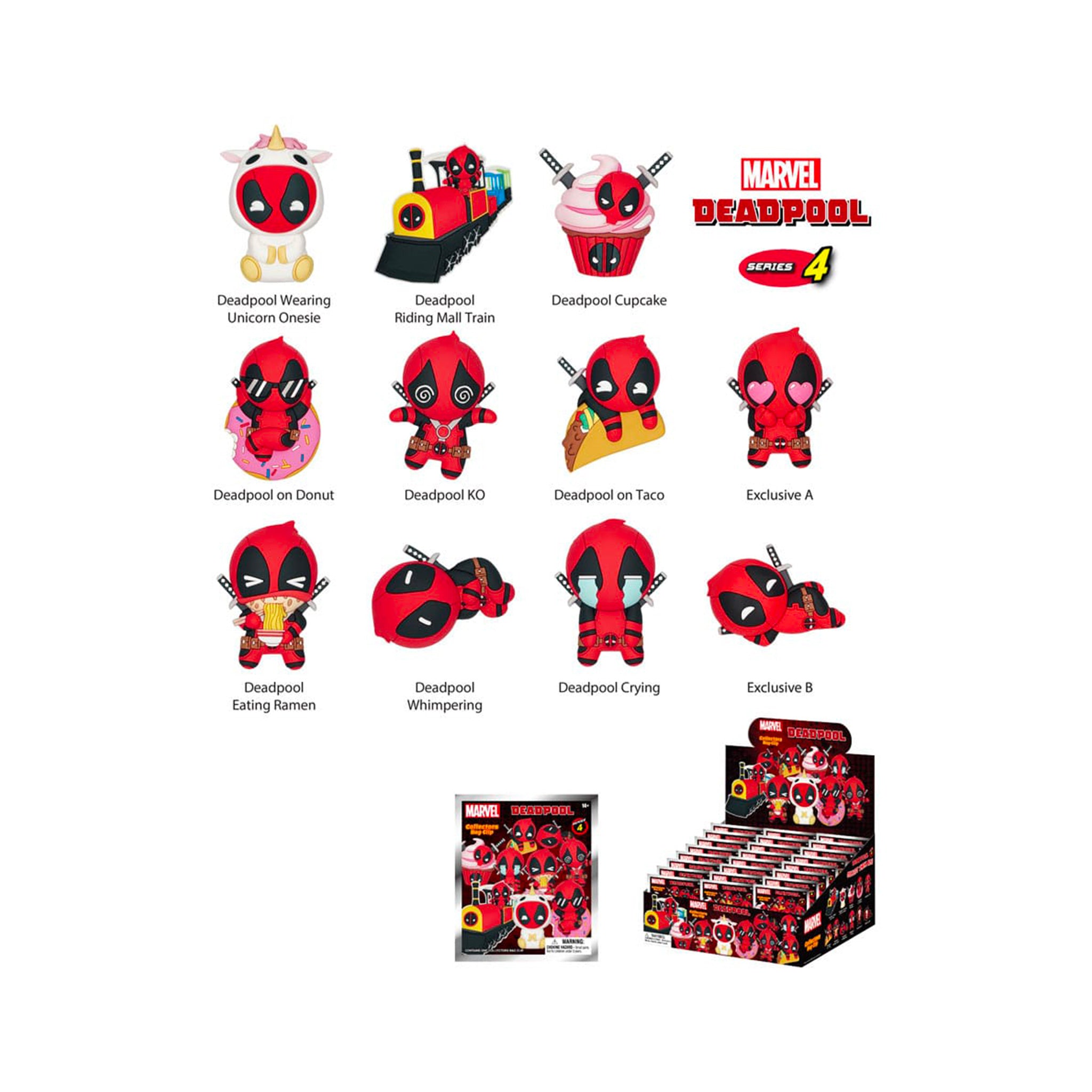 Deadpool - PVC Bag Clips - Series 4 - Bustina singola