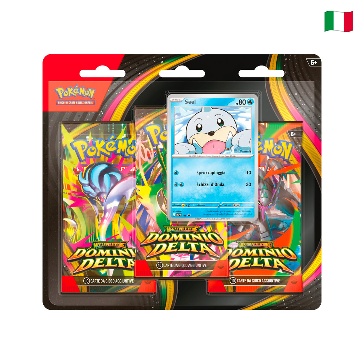 Pokémon TCG - Megaevoluzione Dominio Delta - Blister Da 3 Bustine e 1 Carta Promozionale (ITA)