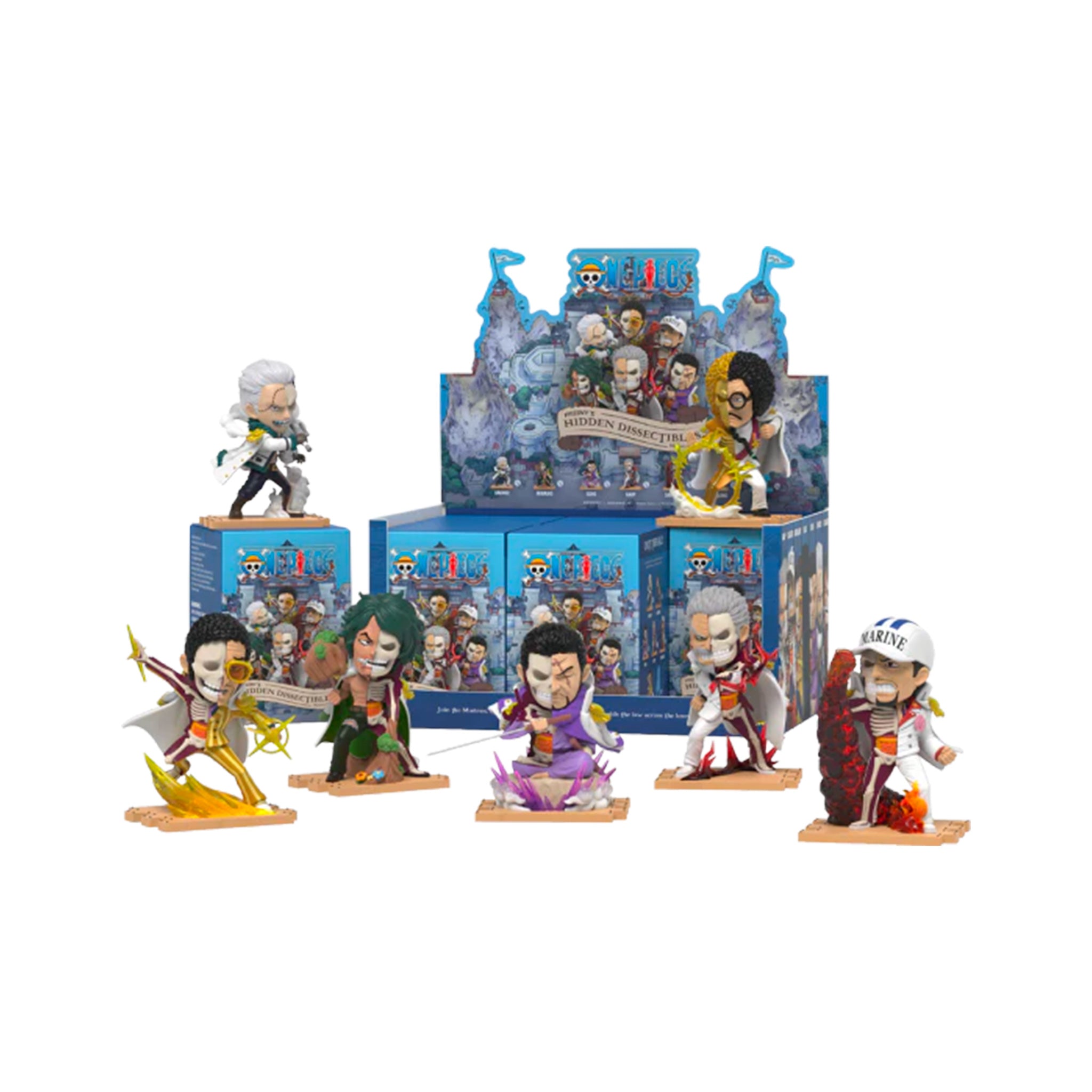 Mini Figure One Piece (Freeny's Hidden Dissectables Marines Edition) 10cm - One Piece - Mighty Jaxx