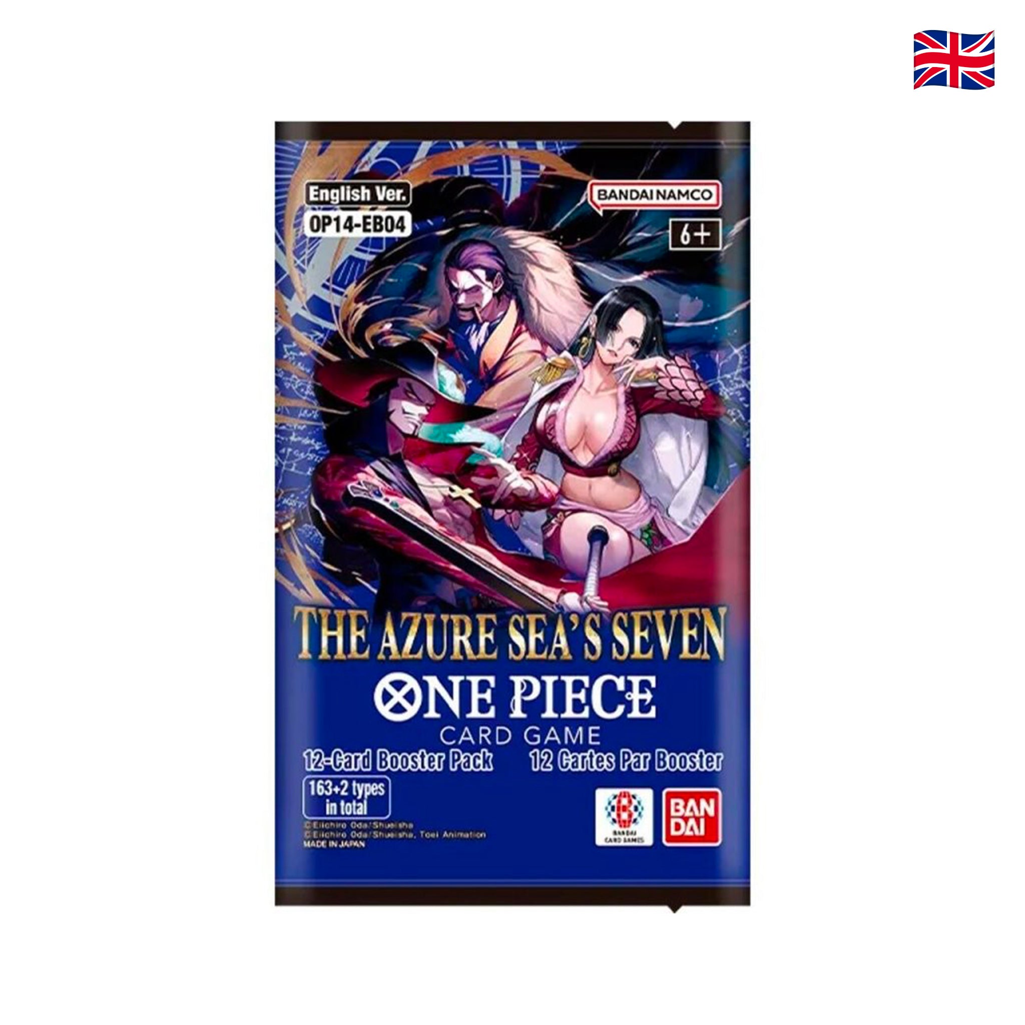 One Piece Card Game - OP14-EB04 - The Azure Sea's Seven - Booster da 12 carte (ENG)