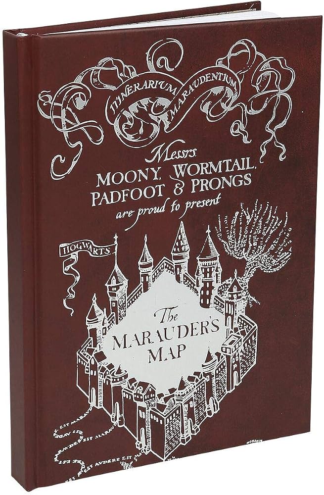 Harry Potter Quaderno A5 Mappa Dei Malandrini 