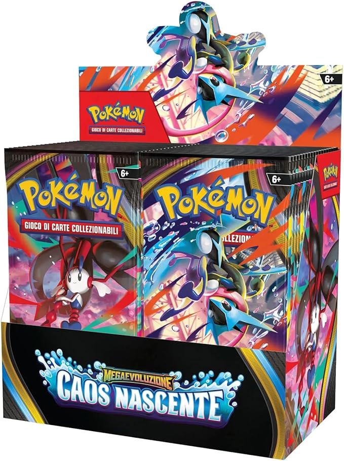 Pokémon Card Game – ME04 Mega Evolution Chaos Rising – Megaevoluzione Caos Nascente Box – ITA