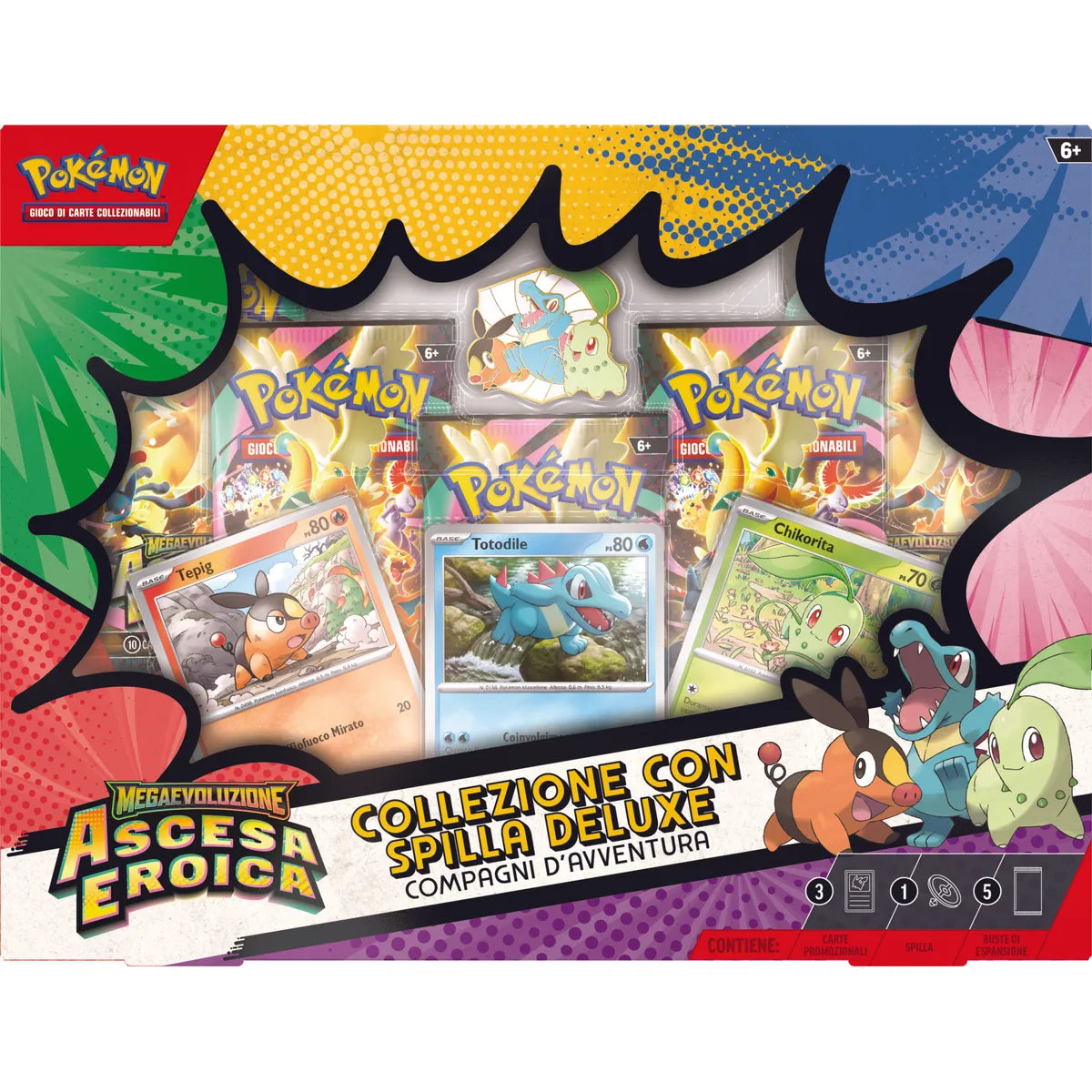Pokémon - M2.5 Megaevoluzione Ascesa Eroica Collezione Con Spilla Deluxe