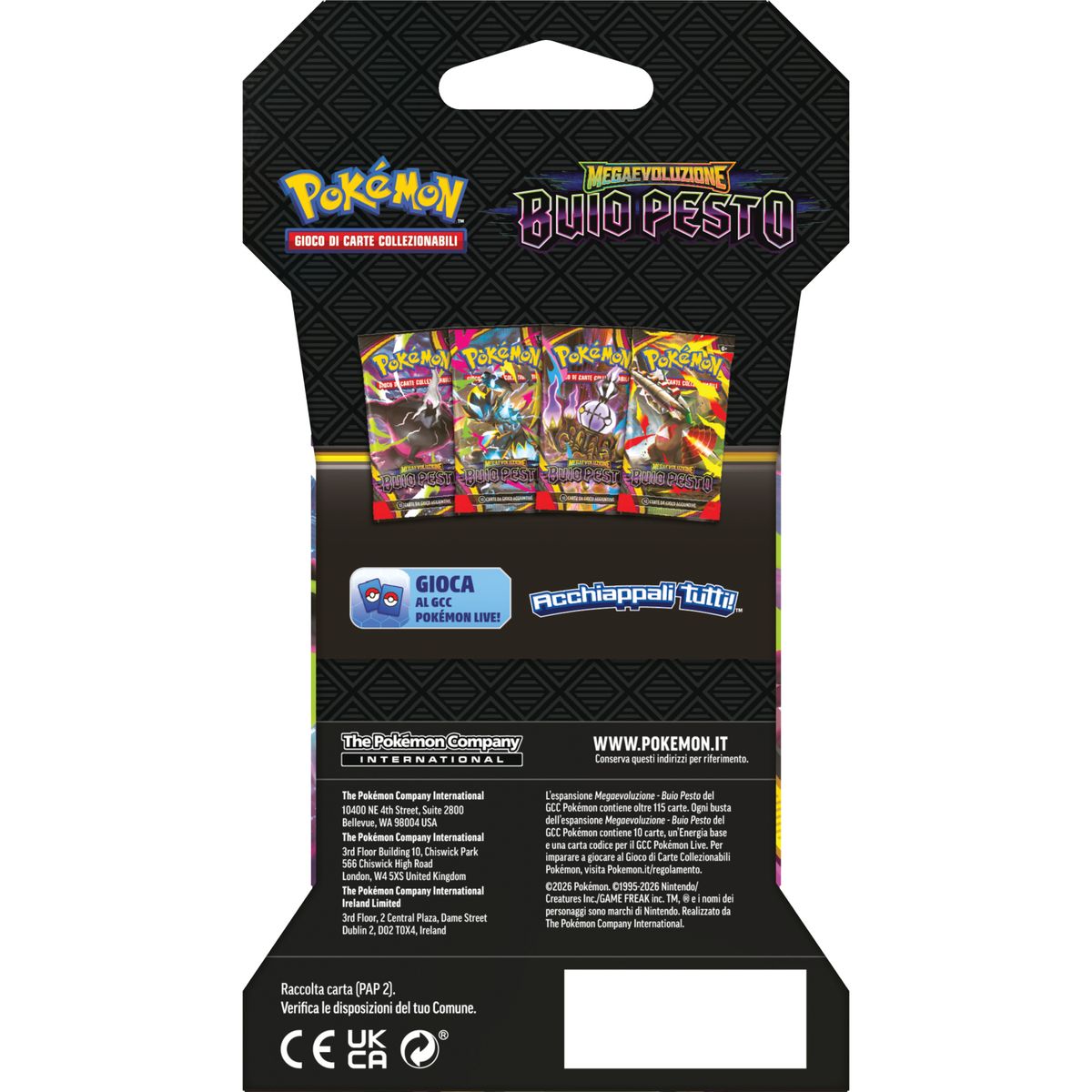 Pokémon TCG - Megaevoluzione Buio Pesto - Busta 10 carte in paper sleeve (ITA)