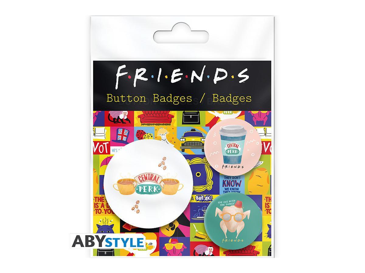 Friends Confezione Badge Central Perk & Co
