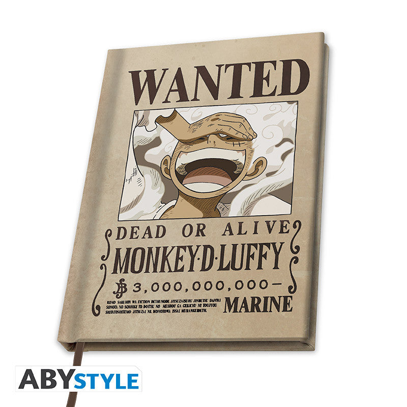 One Piece Quaderno A5 "Wanted Luffy Wano" 