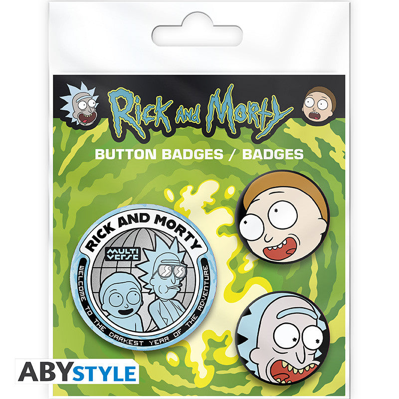 Rick And Morty Confezione Badge Rick & Morty