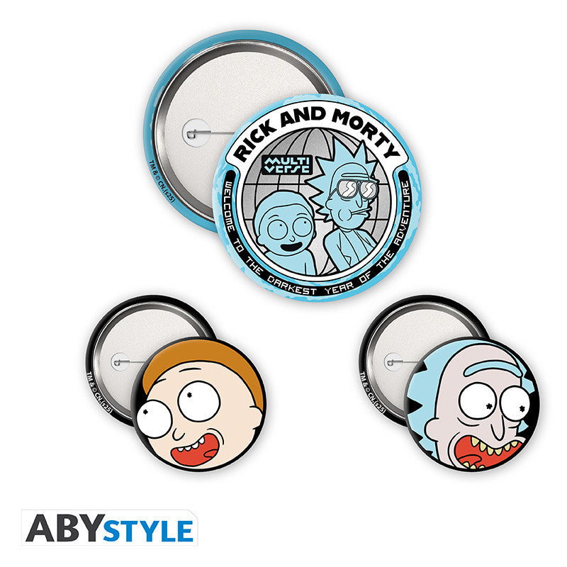 Rick And Morty Confezione Badge Rick & Morty